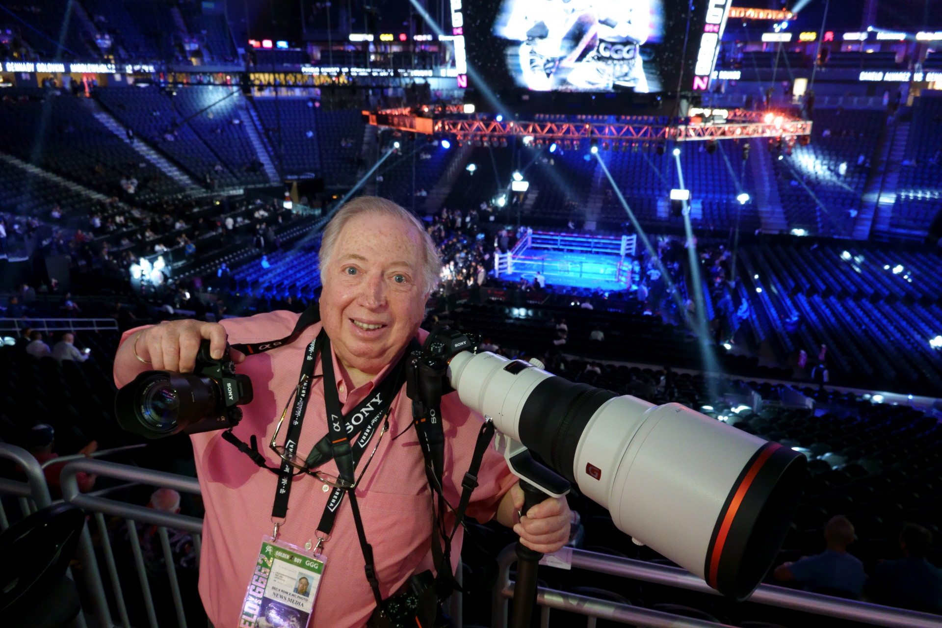 Neil leifer on the job (Photo provided by Neil Leifer)