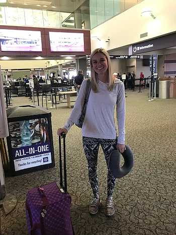 Erin at the Albany, NY airport, November 10