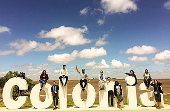 Colonia with the Young Reporters group