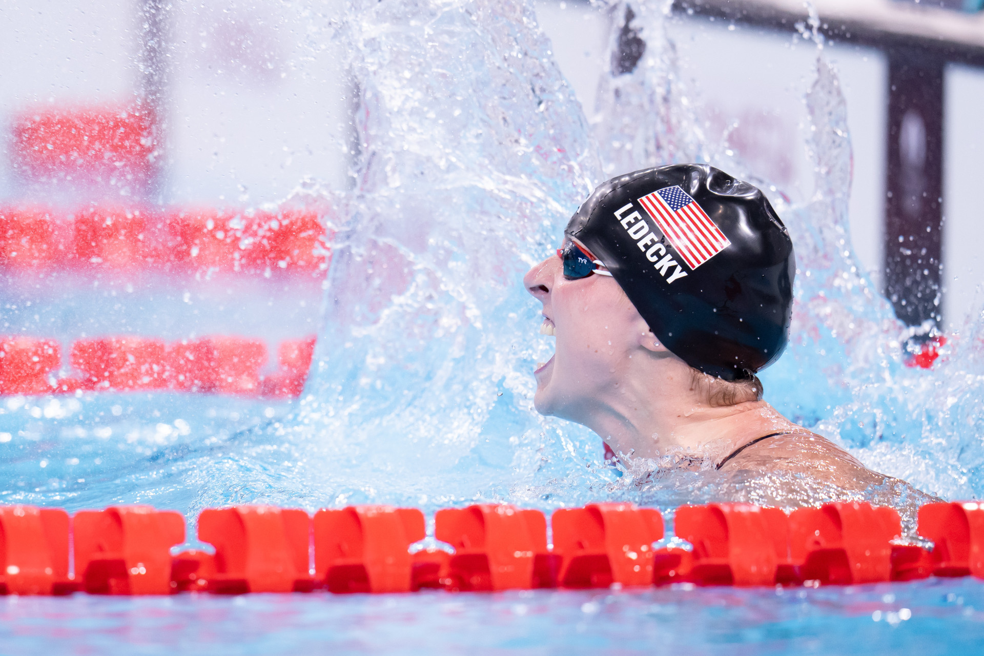 Katie Ledecky (Photo Courtesy: Mike Lewis/USA Swimming